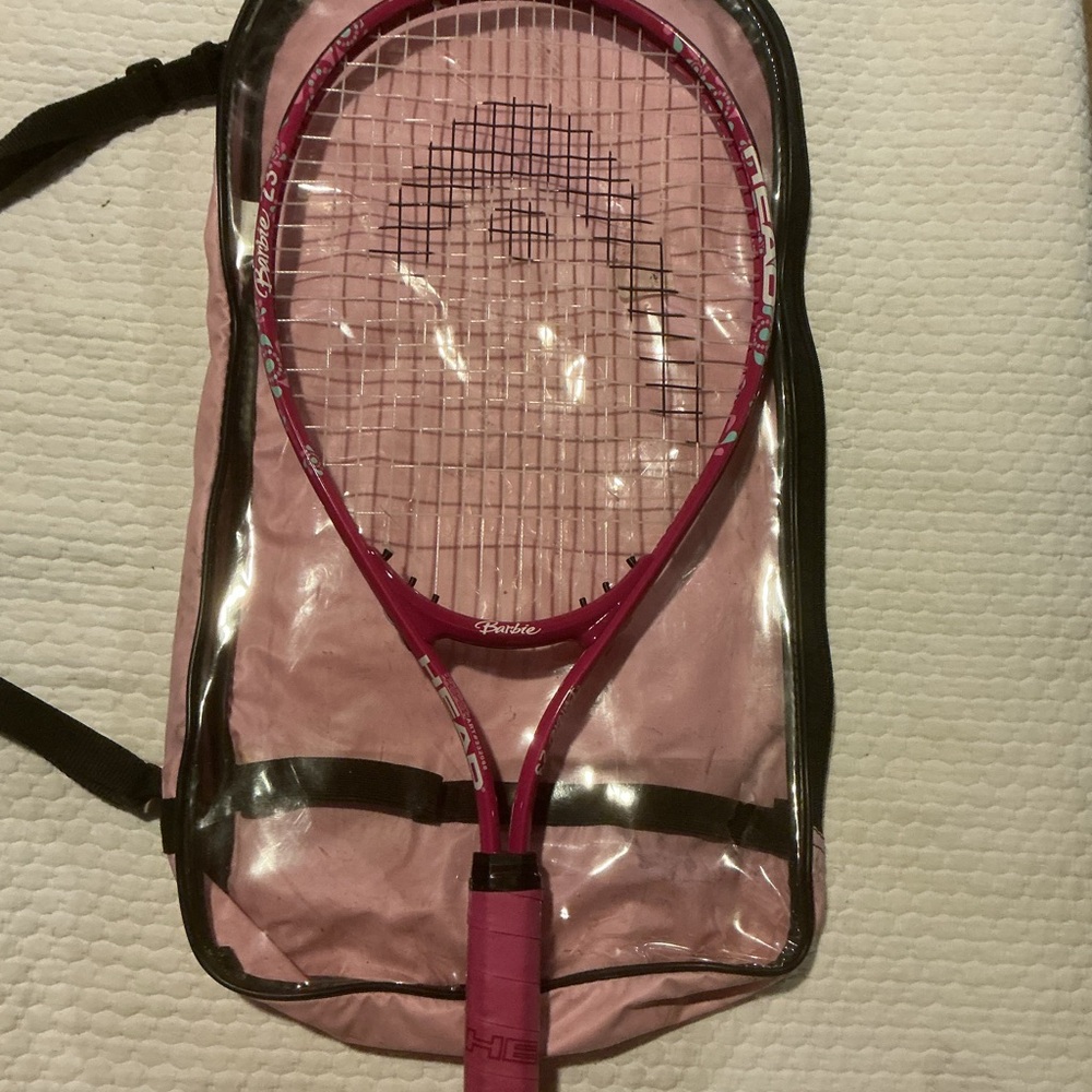 Barbie Pink Tennis Set with Bright Accents